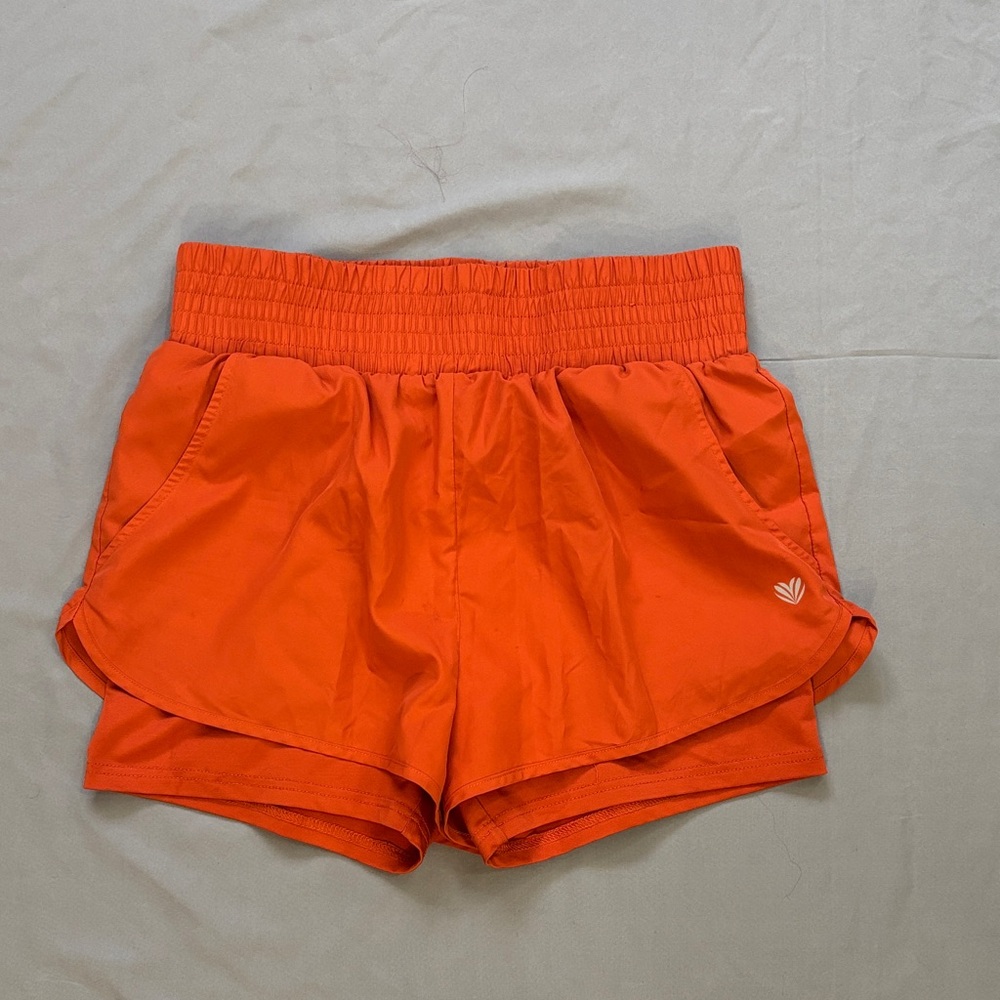 Forever 21 Vibrant Orange Athletic Shorts